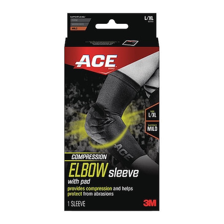Ace Compression Elbow Sleeve, Pad, L/XL, PK6 901513