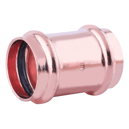 Zoro Select Strt, Copper, Press-fit 1/2", 1/2" 816YJ9