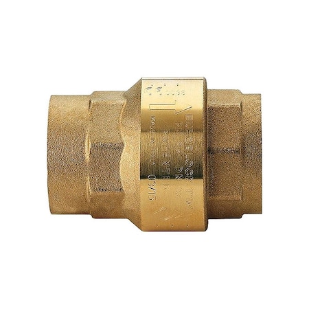 Bonomi 1/2" NPT Brass Spring Check Valve 100003-1/2"
