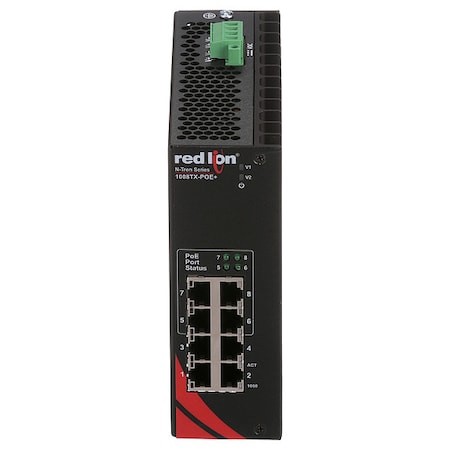 Red Lion Ethernet Switch 1008TX-POE+