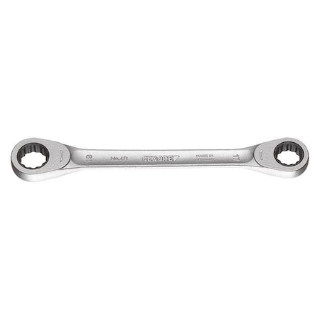 Gedore Ratchet Double Box End Wrench, 1/2x9/16" 4 R 1/2X9/16AF
