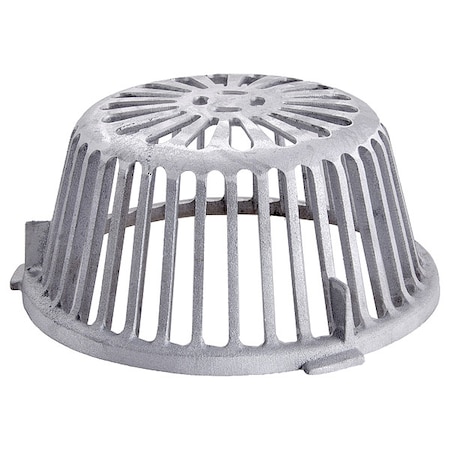 Jay R. Smith Manufacturing Roof Drains Dome Strainer, Aluminum, 11 1/8 in 1010AD