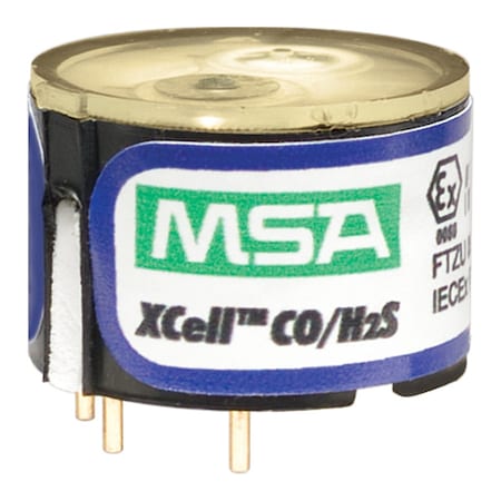 Msa Safety Replacement Sensor, Detects H2S, CO 10121213