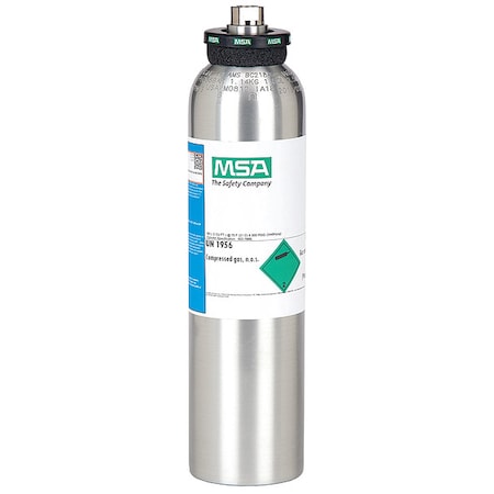 Msa Safety Calibration Gas Cylinder, 58L 10045035