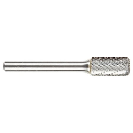 Sgspro Carbide Bur, Cyl With Radius, 3/8in, Double 10158