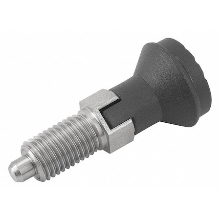 Kipp Indexing Plunger D1= M12X1, 5, D=6, Style C, Lockout Type wo Locknut, Stainless Steel Not Hardened K0339.13206