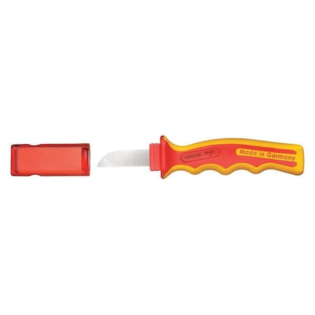 Gedore Insulated Cable Knife, 7-9/10" L, VDE Cable knife Plastic 6690400