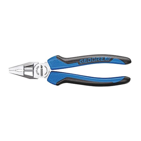 Gedore Combination Pliers, 7", Jaw Length: 38mm 8210-180 JC