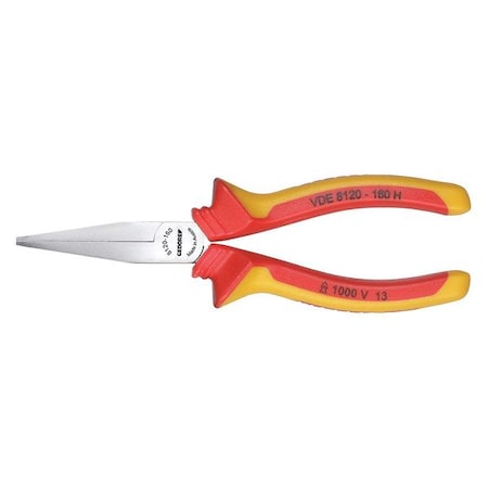 Gedore Insulated Flat Nose Pliers, 6-1/4" VDE 8120-160 H
