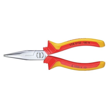 Gedore Insulated, Needle Nose Pliers, 6-1/4" VDE 8132-160 H