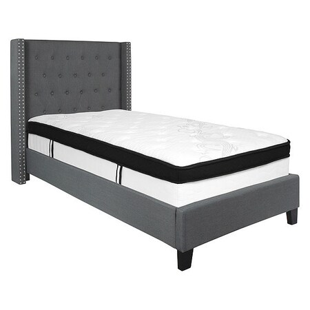Twin Platform Bed - South Shore Furniture Spark Pure Black Twin