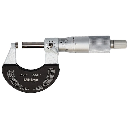 Mitutoyo Outside Micrometer, 0-1 in Range 102-327-10