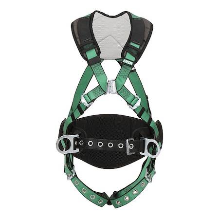 Msa Safety V-FORM+(TM) Safety Harness Fall Protection Harness, XS, 310 lb, Not Applicable Chest/ 10206136