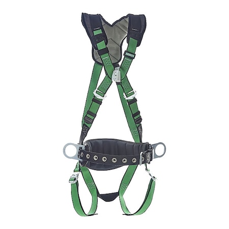 Msa Safety V-FORM(TM) Safety Harness Fall Protection Harness, 2XL, 310 lb, Not Applicable Chest/ 10206175