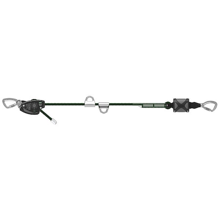 Msa Safety MSA Horizontal Lifeline, 100 ft Length, 310 lb Weight Capacity 10219294