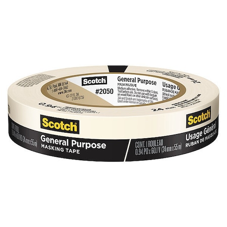 Scotch Masking Tape, 1 2050-24AP