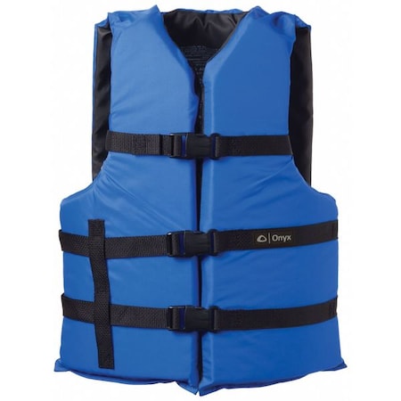 Onyx Life Jacket, Adult, Oversize, 15.5lb, Foam, BL 103000-500-005-12
