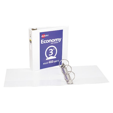 Avery Economy View Binder, 3" Round Rings, 460-S 7771105741