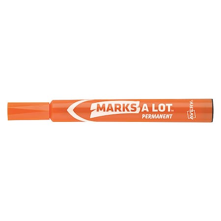 Mark-A-Lot Large Desk-Style Permanent Marker, Chisel Tip, Orange 7170908883