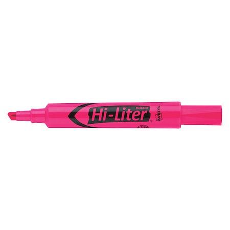 Hi-Liter fluorescent Pink Chisel Tip Highlighter, 12/PK 7170924010
