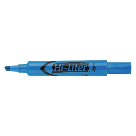 Hi-Liter Desk-Style Highlighter, Chisel Tip, Fluorescent Blue, Smear Safe, Nontoxic 7170924016
