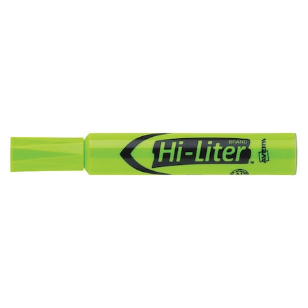 Hi-Liter Highlighter, Chisel Tip, Fluorescent Green, Smear Safe, Nontoxic 7170924020