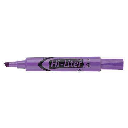 Hi-Liter Highlighter, Chisel Tip, Fluorescent Purple, Smear Safe, Nontoxic 7170924060
