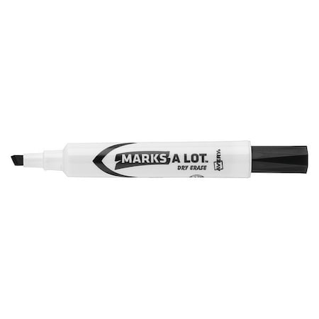 Mark-A-Lot Desk-Style Dry Erase Marker, Chisel Tip, Black 7170924408