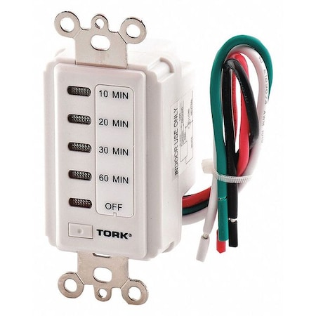Nsi Tork In-Wall Timer, Digital Countdown, 120V D1060MW