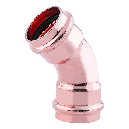 Zoro Select Elbow, Copper, Press-fit 3/4", 3/4" 816YT9