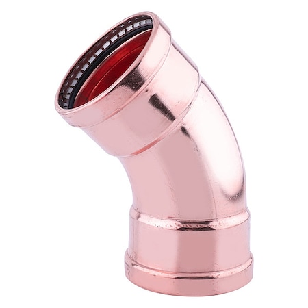 Zoro Select Elbow, Copper, Press-fit 2 1/2", 2 1/2" 816YU4