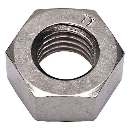 Allied Titanium Heavy Hex Nut, M12x1.75, Titanium, Grade 2, Plain, 10 mm Ht 0107435