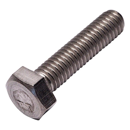Allied Titanium Grade 2, M6-1.00 Hex Head Cap Screw, Plain Titanium, 25 mm L 0107631