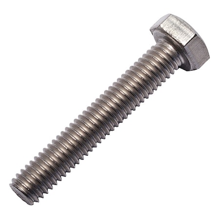 Allied Titanium Grade 2, M6-1.00 Hex Head Cap Screw, Plain Titanium, 35 mm L 0107632