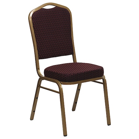Flash Furniture Burgundy Fabric Banquet Chair, PK4 4-FD-C01-ALLGOLD-EFE1679-GG