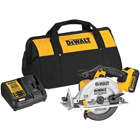 Dewalt Cordless Circular Saw Kit, 20V Max DCS391P1