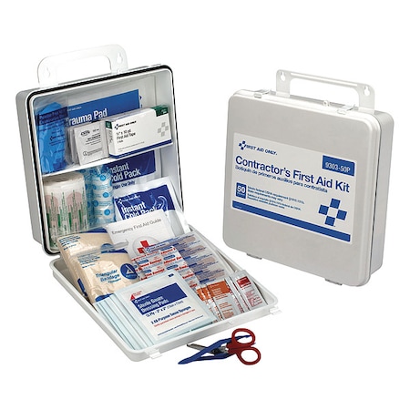 First Aid Only First Aid Kit and Housing, Plastic 235 Components, 50 People Served 9303-50P