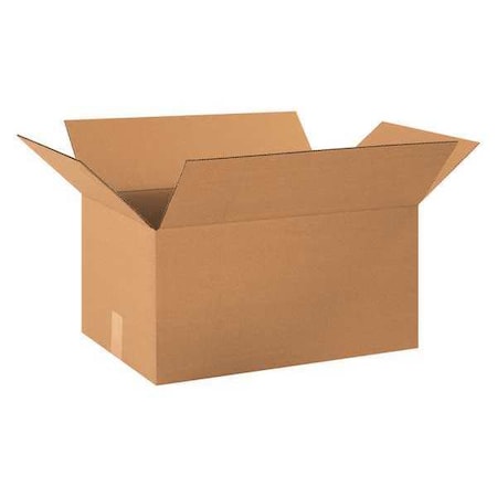 Zoro Select 20 in x 13 in x 10 in Shipping Box, Kraft, Corrugate, Single Wall, 32 ECT 11A789