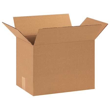 Zoro Select 15 in x 10 in x 14 in Shipping Box, Kraft, Corrugate, Single Wall, 32 ECT 11A724