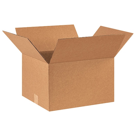 Zoro Select 16 in x 14 in x 10 in Shipping Box, Kraft, Corrugate, Single Wall, 32 ECT 11A740