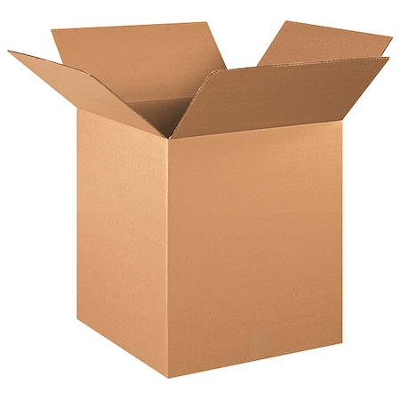 Zoro Select 16 in x 16 in x 19 in Shipping Box, Kraft, Corrugate, Single Wall, 32 ECT 11A748