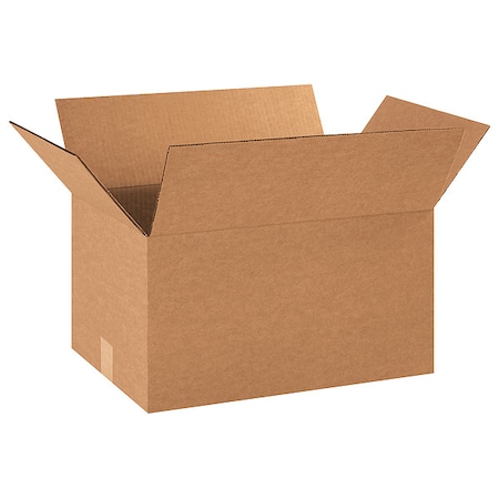Zoro Select 17 in x 12 in x 10 in Shipping Box, Kraft, Corrugate, Single Wall, 32 ECT 22XL07