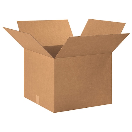 Zoro Select 20 in x 20 in x 15 in Shipping Box, Kraft, Corrugate, Single Wall, 32 ECT 11A809