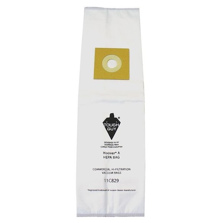Tough Guy Vacuum Bag, 5-Ply, Synthetic HEPA Filter Bag, 3 PK 11C829