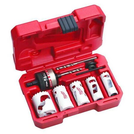 Milwaukee Tool Hole Dozer (R) Hole Saw Kit, 1-5/8 In, 9 Pc 49-22-4005