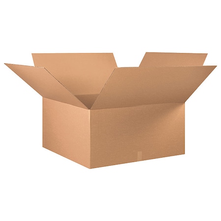 Zoro Select 36 in x 36 in x 18 in Shipping Box, Kraft, Corrugate, Single Wall, 32 ECT 11G186