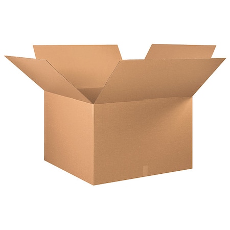 Zoro Select 36 in x 36 in x 24 in Shipping Box, Kraft, Corrugate, Single Wall, 32 ECT 11G187