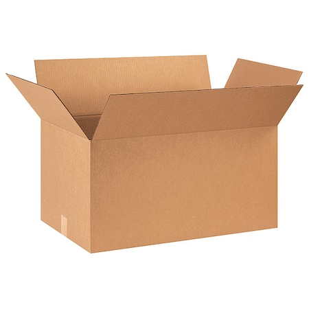 Zoro Select 28 in x 16 in x 14 in Shipping Box, Kraft, Corrugate, Single Wall, 32 ECT 11G144