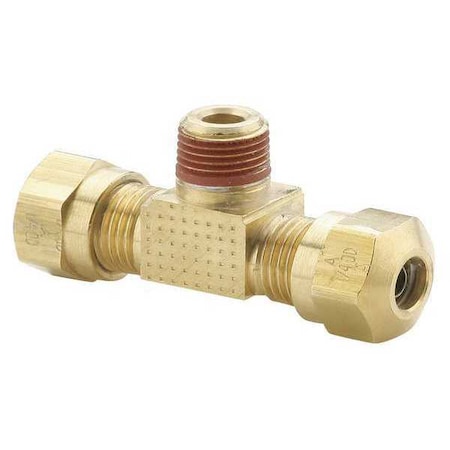 Parker Male Branch Tee, 1/4 x 1/4 In VS272NTA-6-4-4