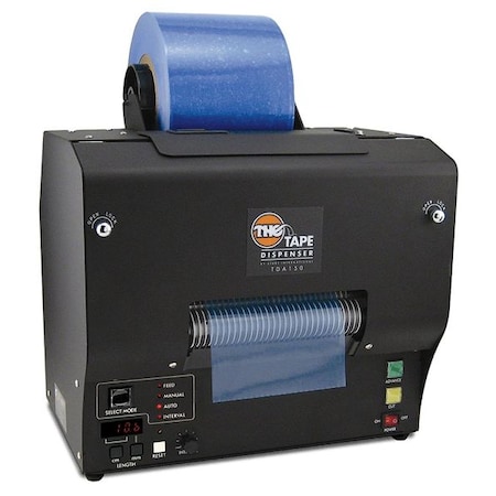 Start International Tape Dispenser, 5 15/16 in Max. Tape Width. 9 in Tape Core Dia, Black TDA150